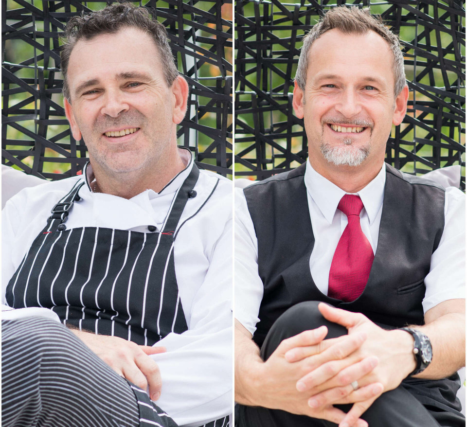 Küchenchef Alexander und Serviceleiter Zsolt Küchenchef Alexander und Serviceleiter Zsolt