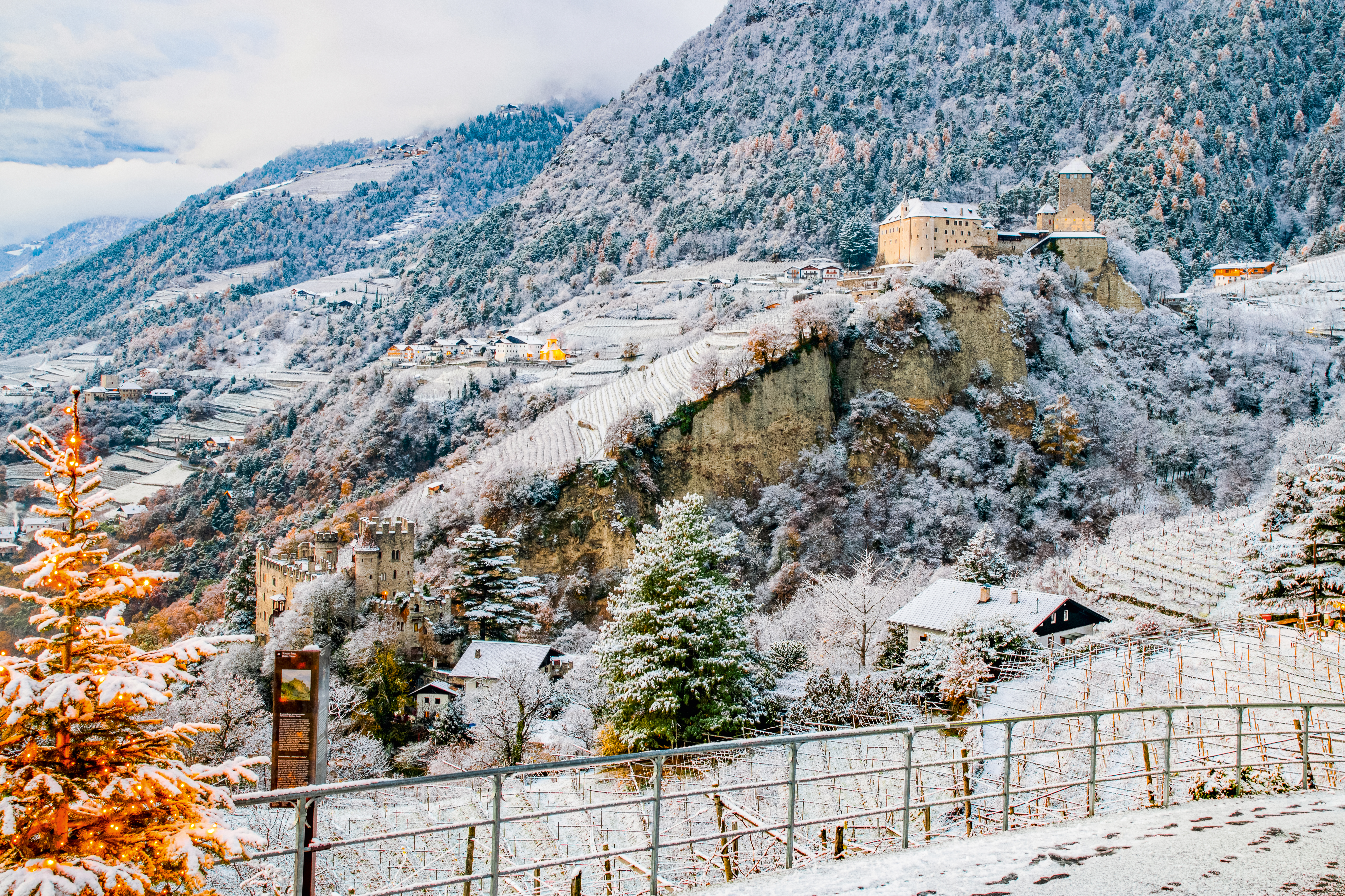 Winter Dorf Tirol